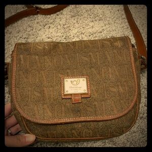 Vintage Flavi Vismano Monogrammed Shoulder Bag
